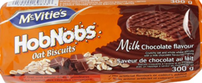 Mcvities Hobnobs Milk Chocolate Flavour Oat Biscuits, 300 G -- 12 Per Case