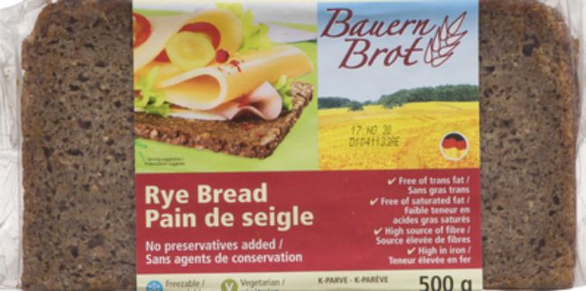 Bauernbrot German Rye Bread, 500 G -- 12 Per Case