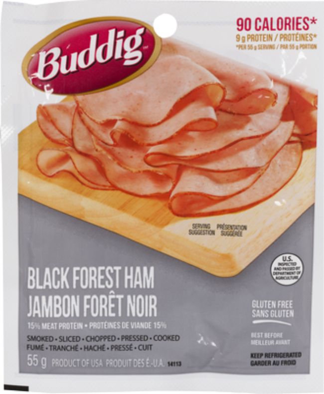 Carl Buddig Jambon Forêt-noire Tranché Finement, 55 G -- 12 Par Caisse