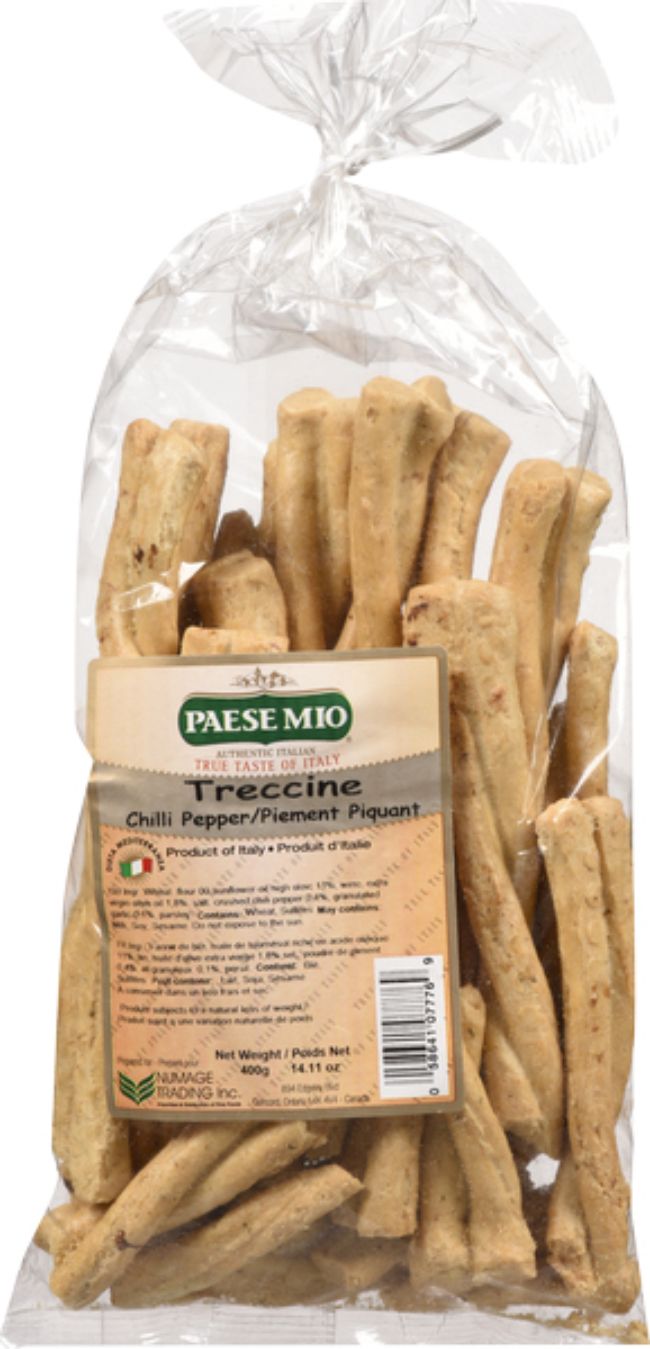 Paese Mio Treccine Chili Pepper Bread Stick, 400 G -- 15 Per Case