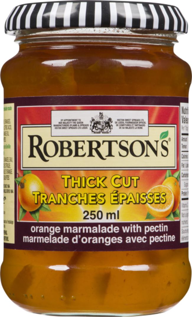 Robertson's Marmelade D'oranges Coupées Épaisses Avec Pectine, 250 Ml -- 6 Par Boîte
