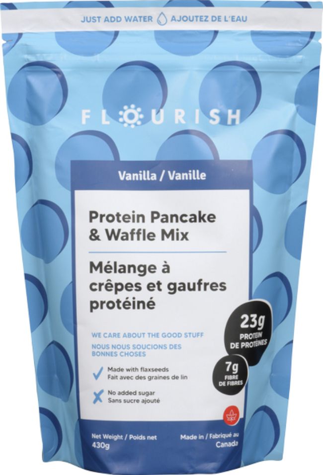 Flourish Mélange À Crêpes Protéinées À La Vanille, 430 G -- 8 Par Boîte