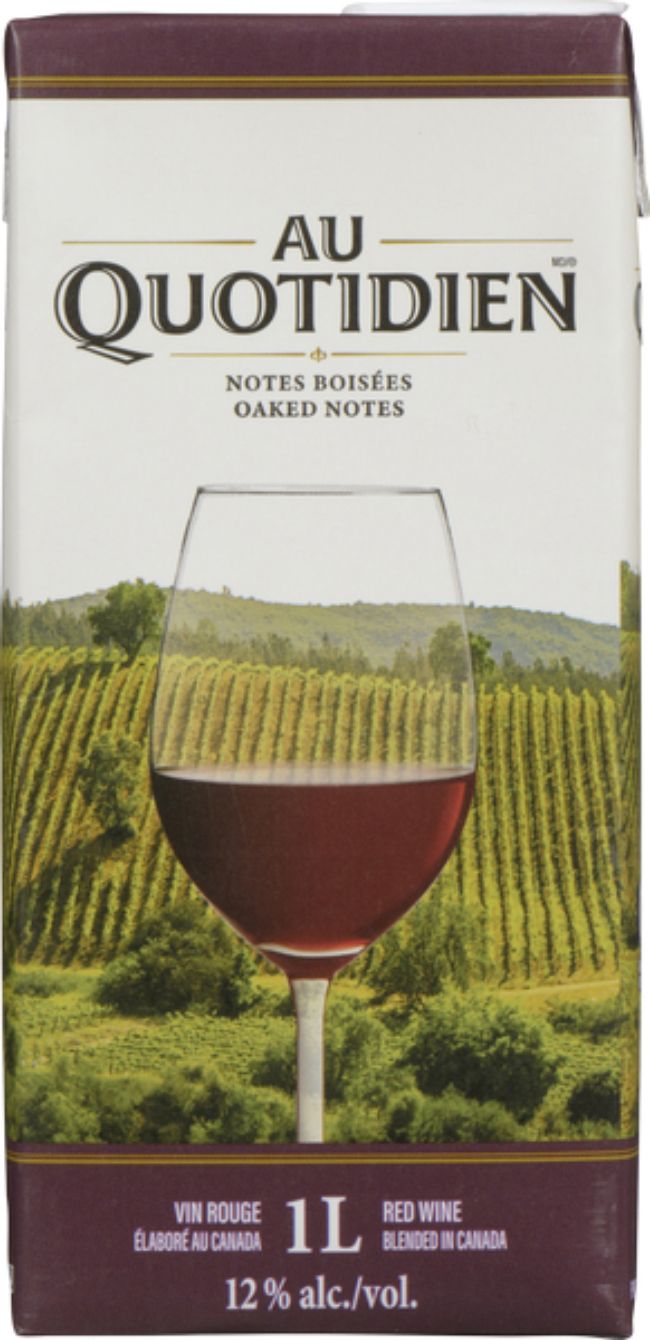 Au Quotidien Canada Oaked Red Wine