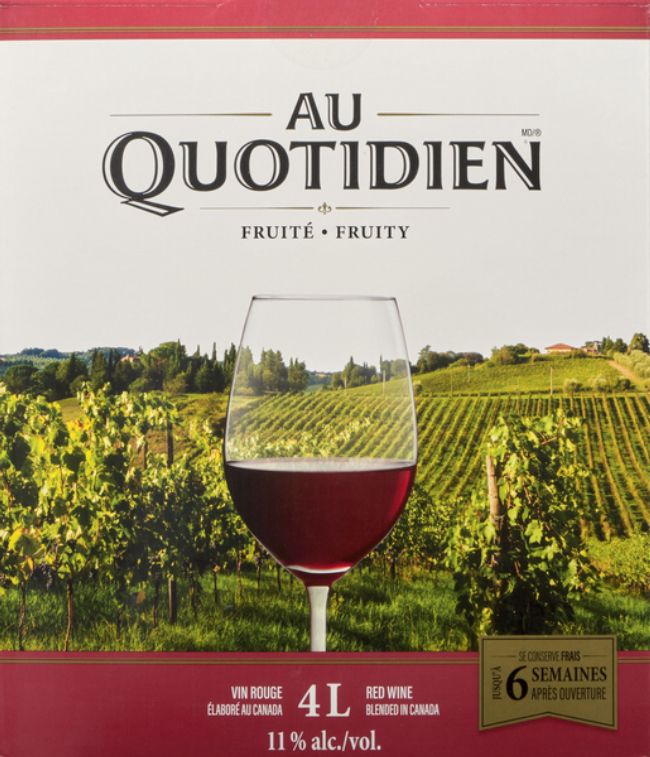 Au Quotidien Canada Red Wine