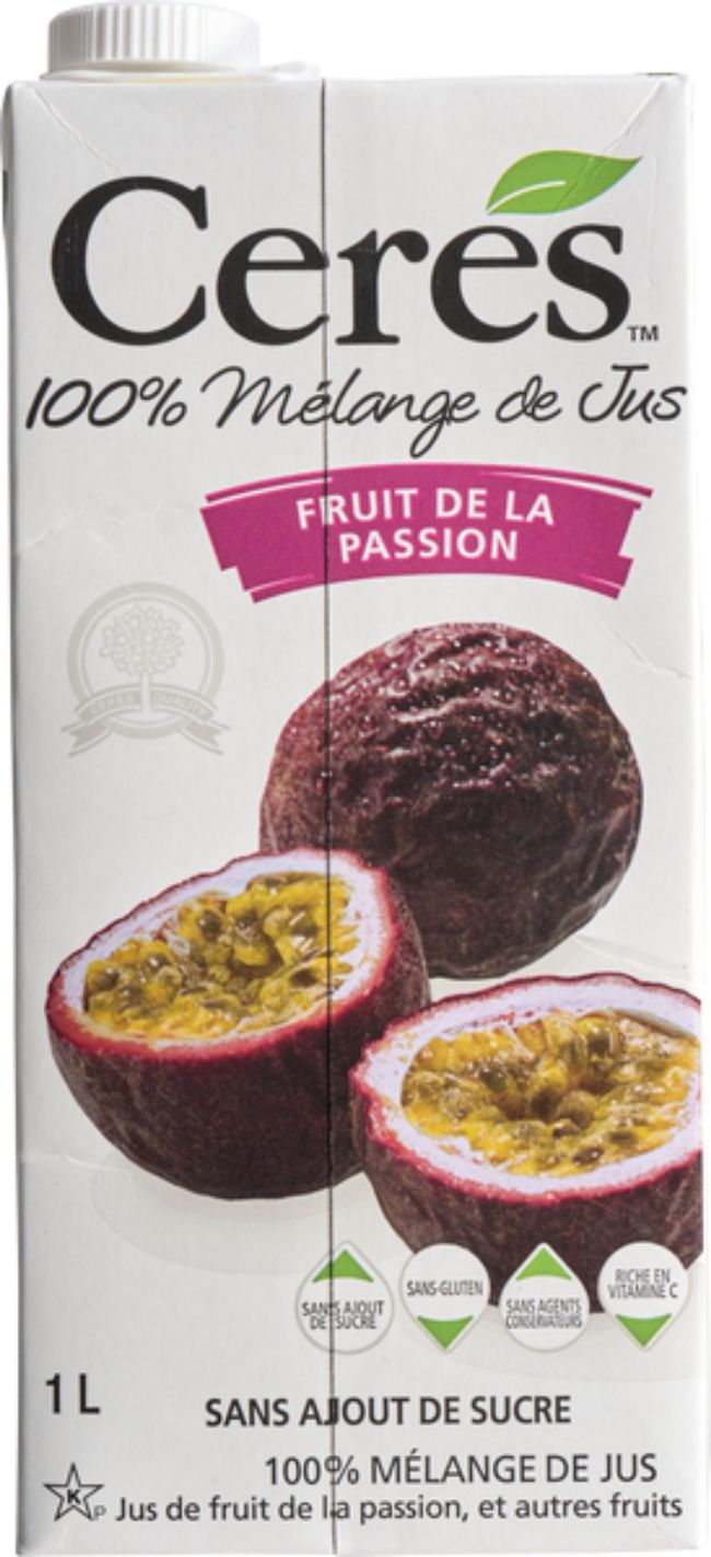 Ceres Passion Fruit Juice, 1 L -- 12 Per Case