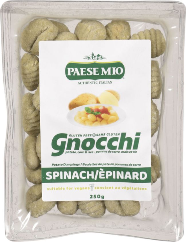 Paese Mio Gluten Free Spinach Gnocchi, 250 G -- 12 Per Case
