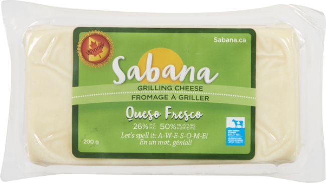Sabana Queso Fresco Grilling Cheese, 200 G -- 8 Per Case