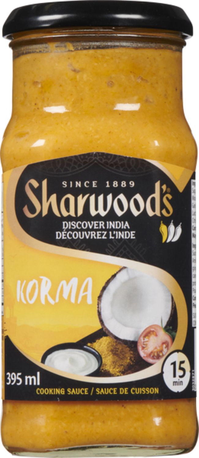 Sharwood's Korma Cooking Sauce, 395 Ml -- 6 Per Case