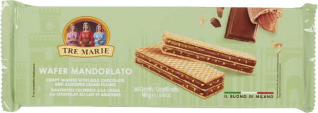 Tre Marie Almond Wafer, 140 G -- 18 Per Case