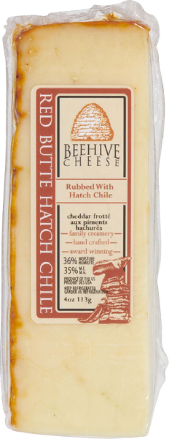 Beehive Cheese Fromage Cheddar Chili Red Butte Hatch, 113 G -- 10 Par Boîte