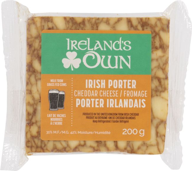 Coombe Castle Fromage Cheddar Avec Porter Irlandais, 200 G -- 12 Par Boîte