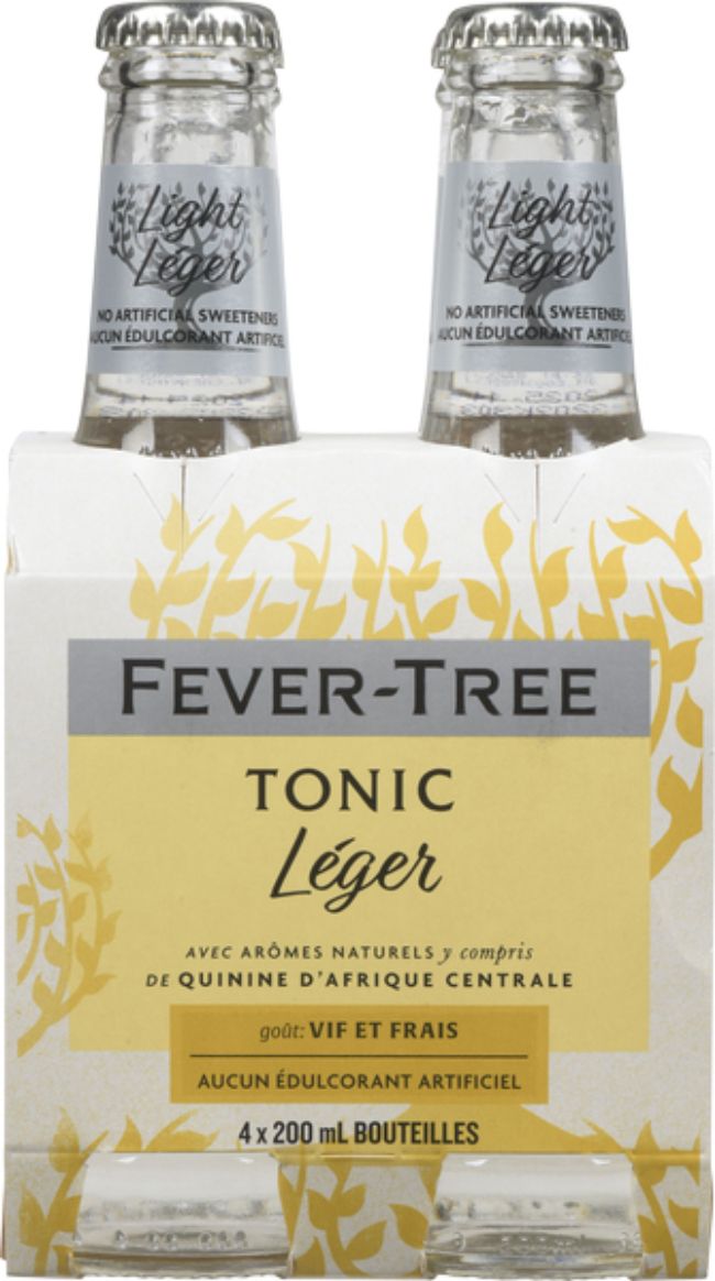 Fever-tree 200 Ml Refreshingly Light Tonic Water, 4 Count -- 6 Per Case