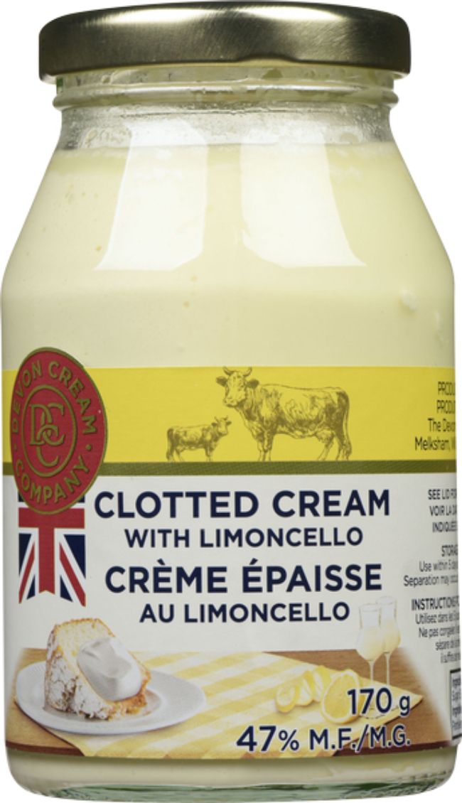 Devon Cream Crème Caillée Au Limoncello, 170 G -- 12 Par Boîte