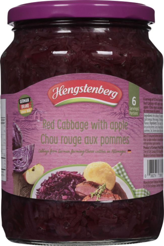 Hengstenberg Red Cabbage With Apple, 720 Ml -- 12 Per Case