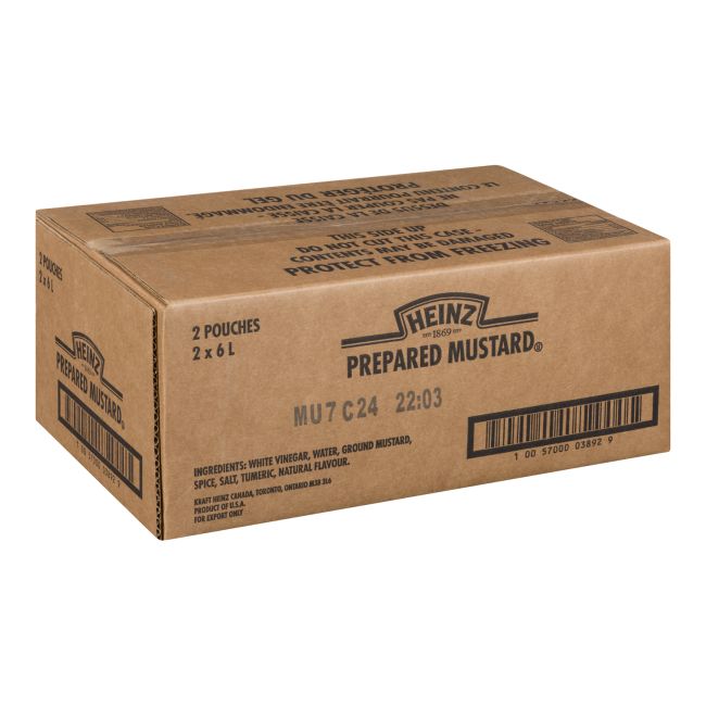 Heinz Moutarde Jaune, Sachet Cryovac De 6 L -- 2 Par Boîte