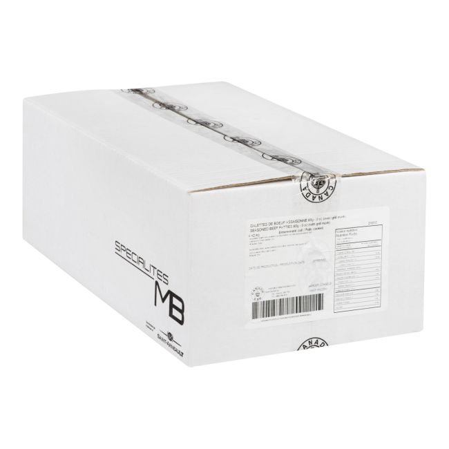 Specialites Mb 85 G Fully Cooked Seasoned Beef Patties, 2.27 Kg