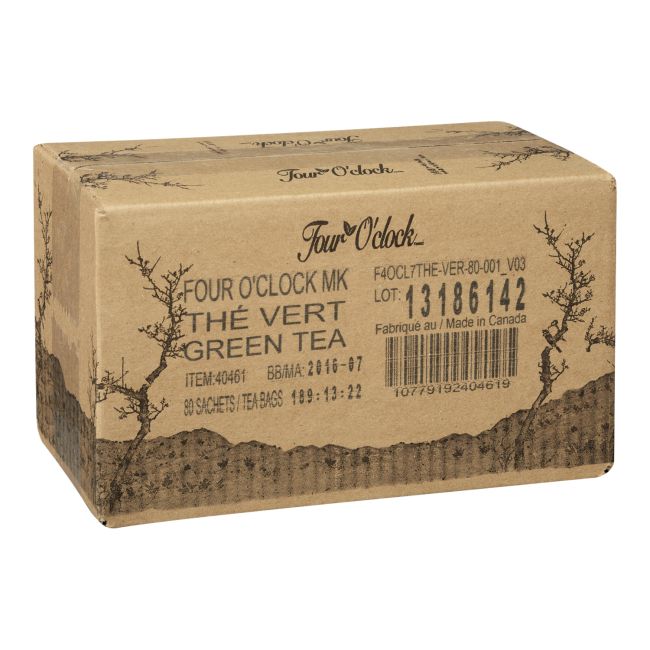 Four O Clock Green Tea Bag, 2 G -- 80 Per Case