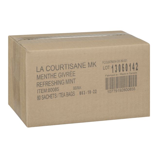 La Courtisane Refreshing Mint Herbal Tea Bag -- 80 Per Case
