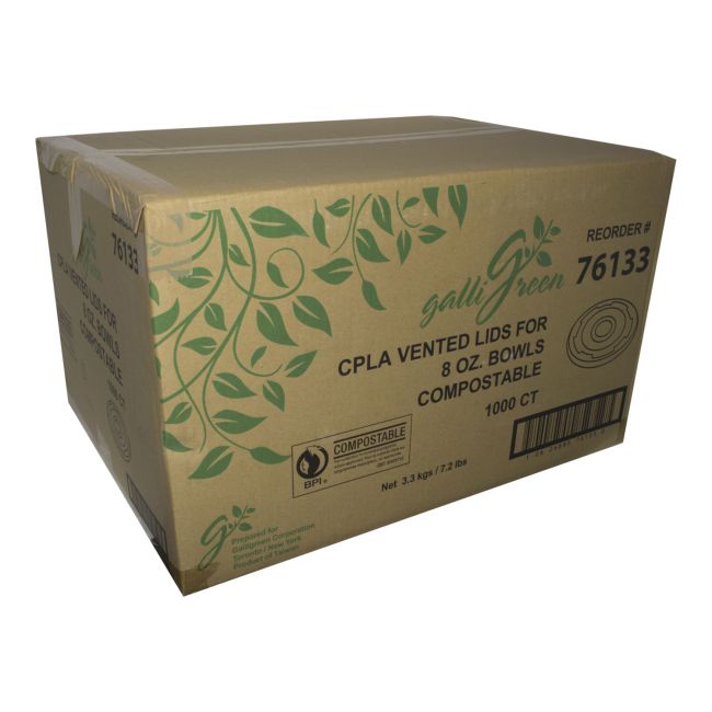 Galligreen Cpla 8 Oz Soup Bowl Lid -- 1000 Per Case
