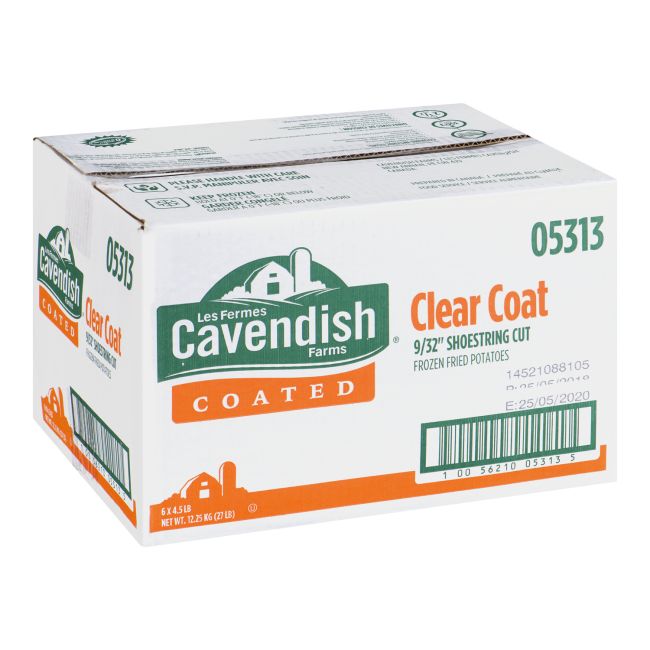 Clear Coat Frites Coupées En Julienne De 9/32 Po, 2,04 Kg -- 6 Par Caisse
