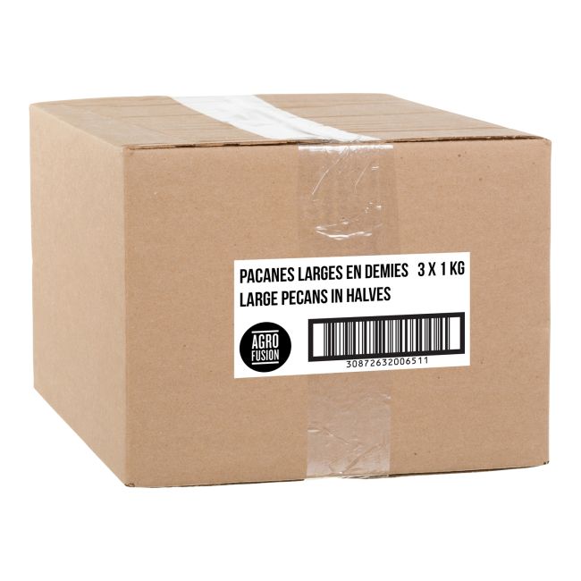 Agrofusion Large Pecan Halves, 1 Kg -- 3 Per Case