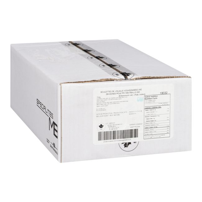 Specialites Mb 26 G Fully Cooked Seasoned Poultry Meatballs, 5 Kg