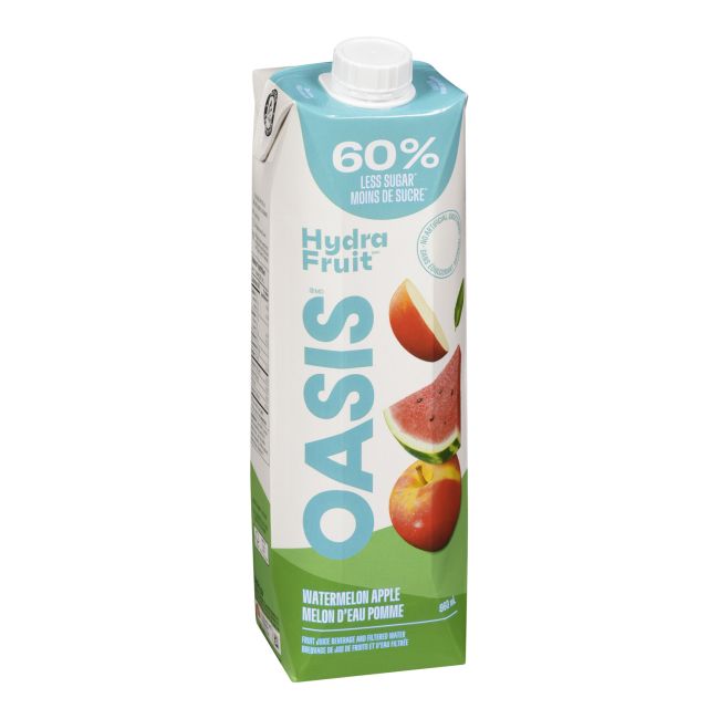 Oasis Hydrafruit Watermelon Apple Juice, 960 Ml -- 12 Per Case