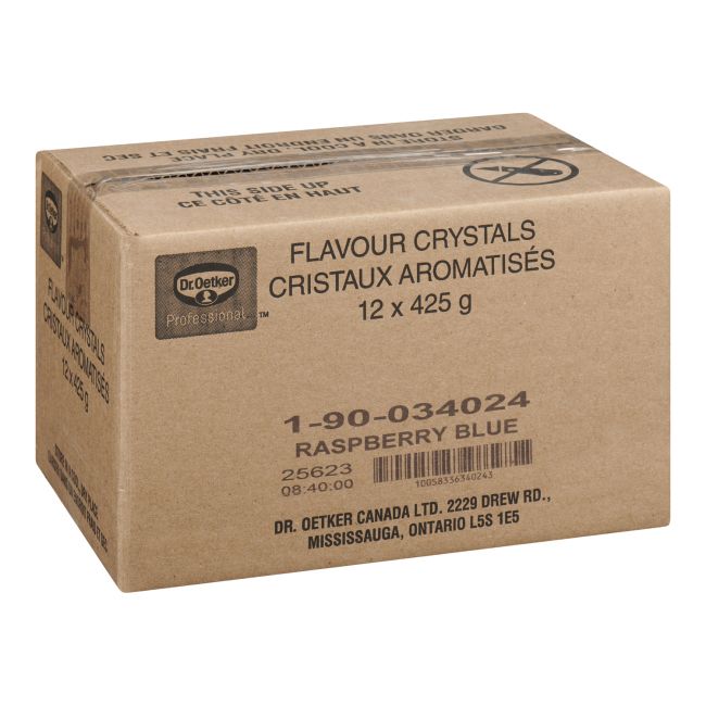 Dr. Oetker Professional Cristaux De Boisson Bleu Framboise, 425 G -- 12 Par Boîte