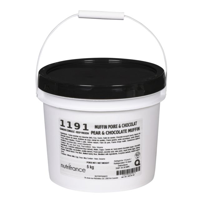 Frozen Pear & Chocolate Muffin Batter 5 Kg