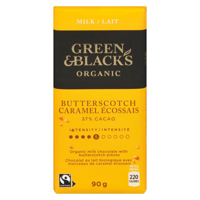 Green And Blacks Chocolat Au Lait Au Caramel Écossais, 90 G -- 10 Par Boîte