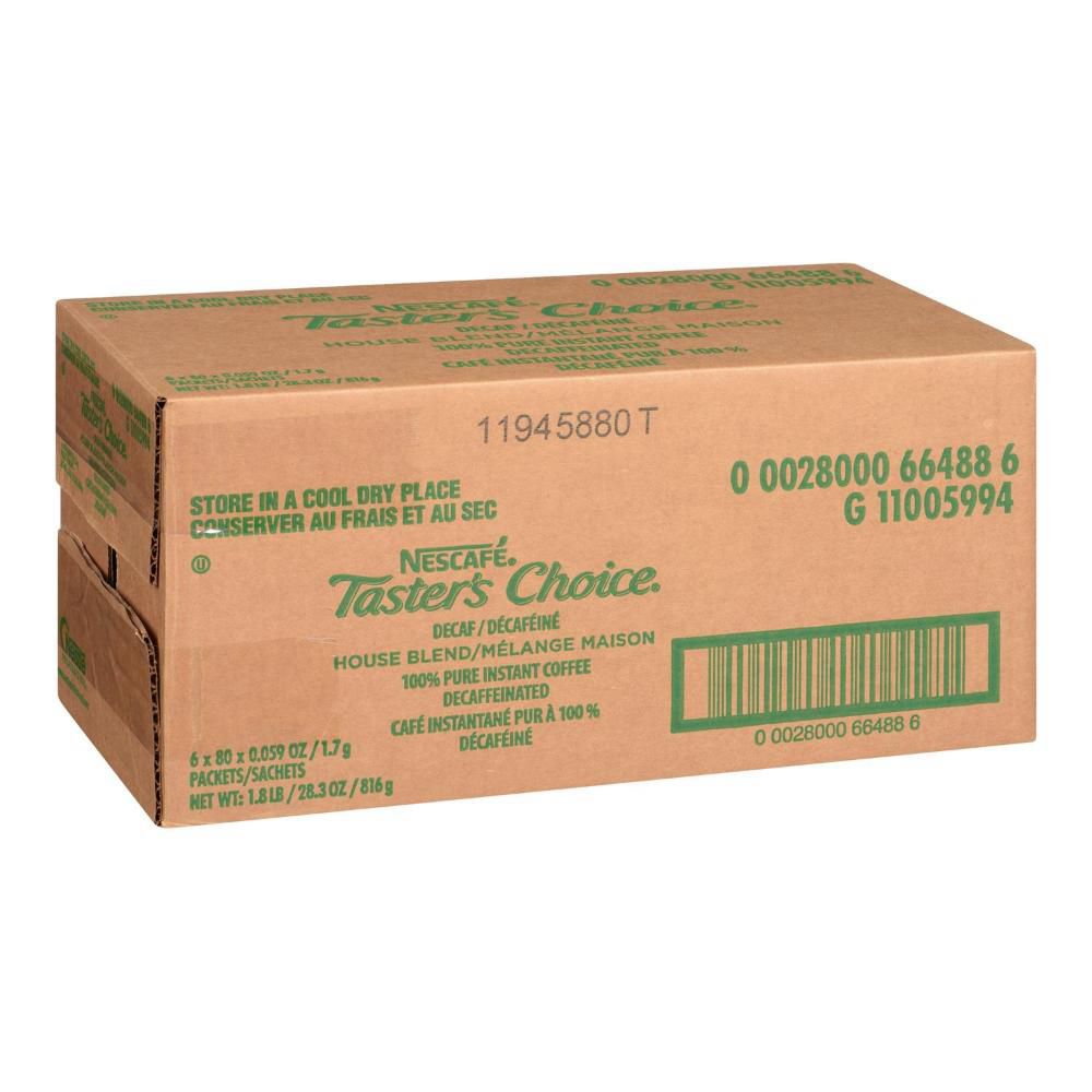 Taster's Choice Decaffeinated Instant Coffee, 1.7 G -- 480 Per Case