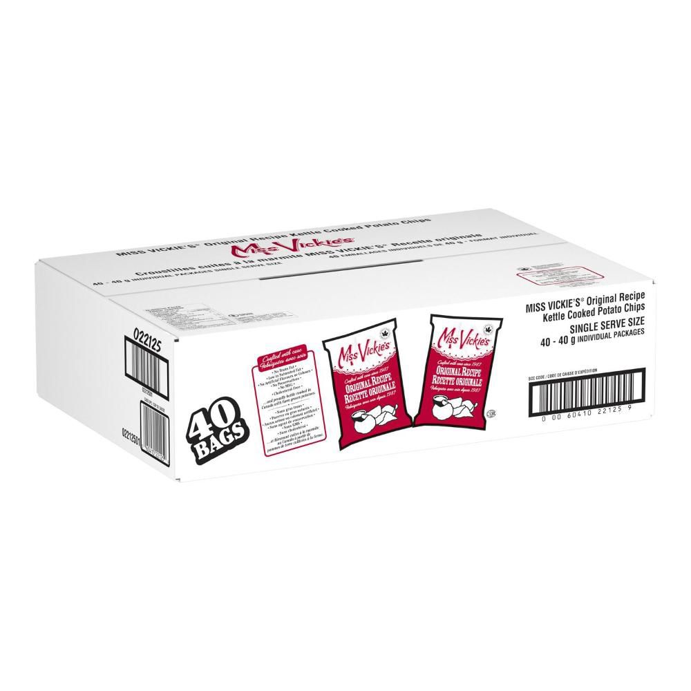 Miss Vickie's Chips De Pommes De Terre Recette Originale, 40 G -- 40 Par Boîte