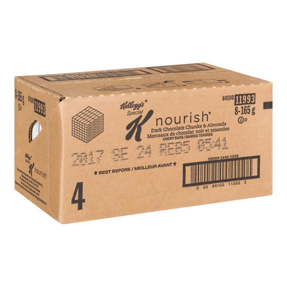 Special K Barre Nourrissante Aux Pépites De Chocolat Noir Et Aux Amandes, 165 G -- 8 Par Boîte