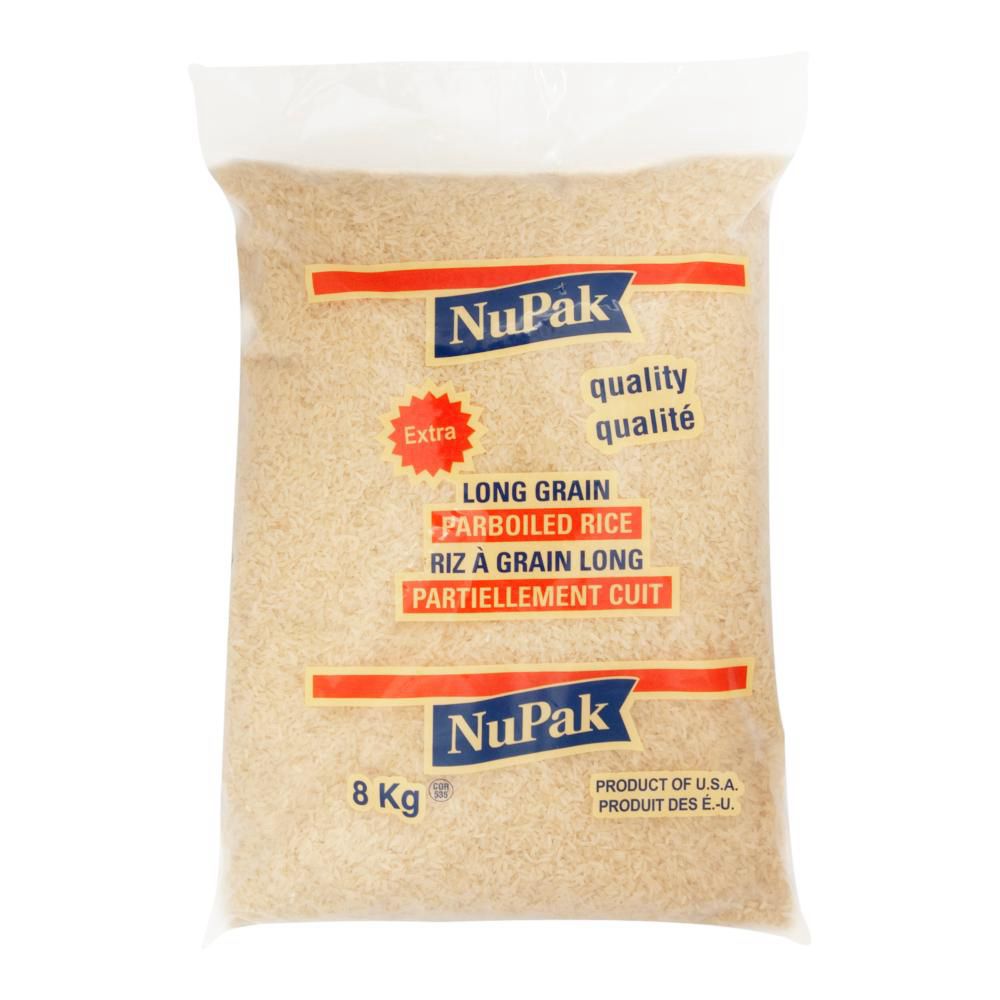 Nupak Parboiled Long Grain Rice, 8 Kg