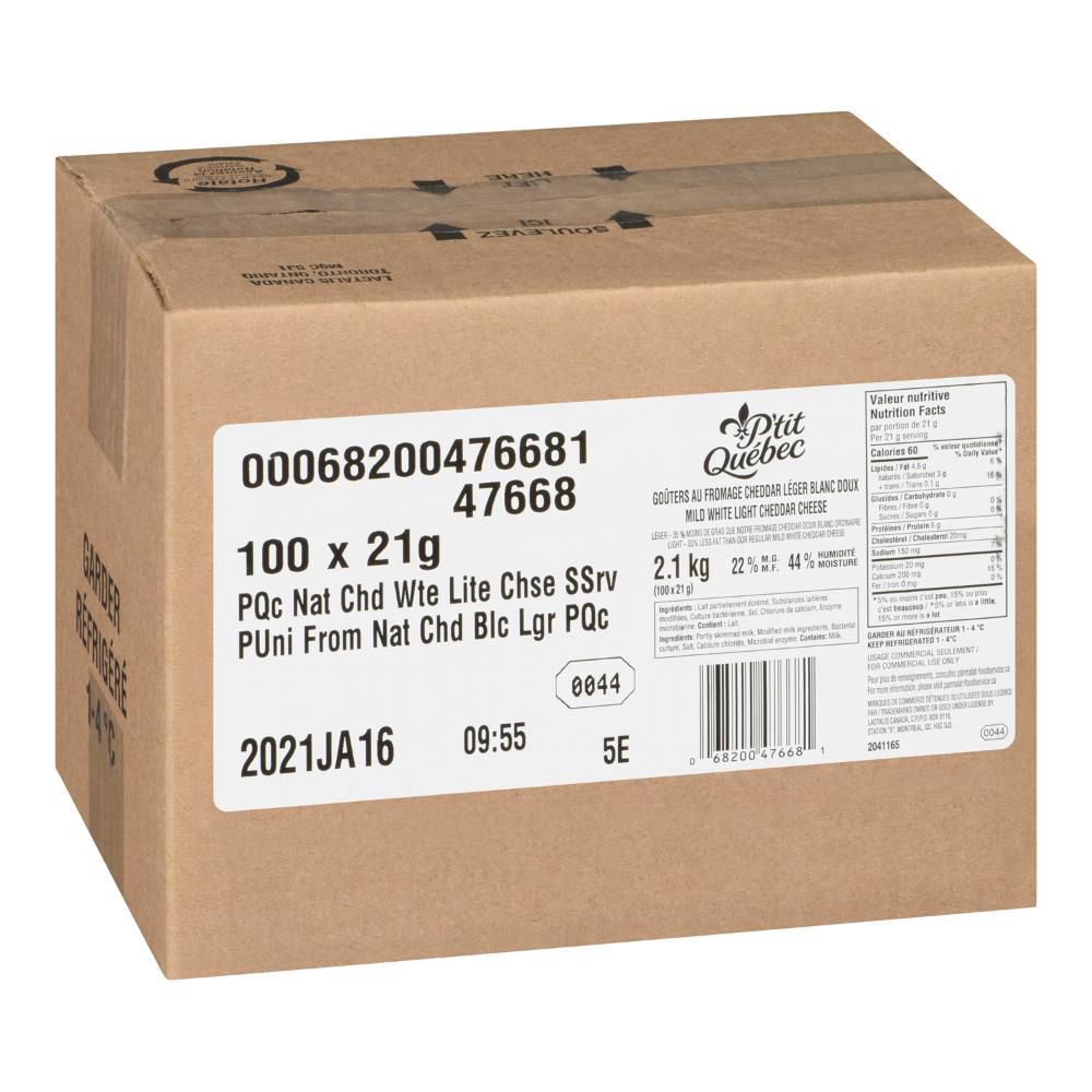 P'tit Quebec Cheddar Cheese, 21 G -- 100 Per Case