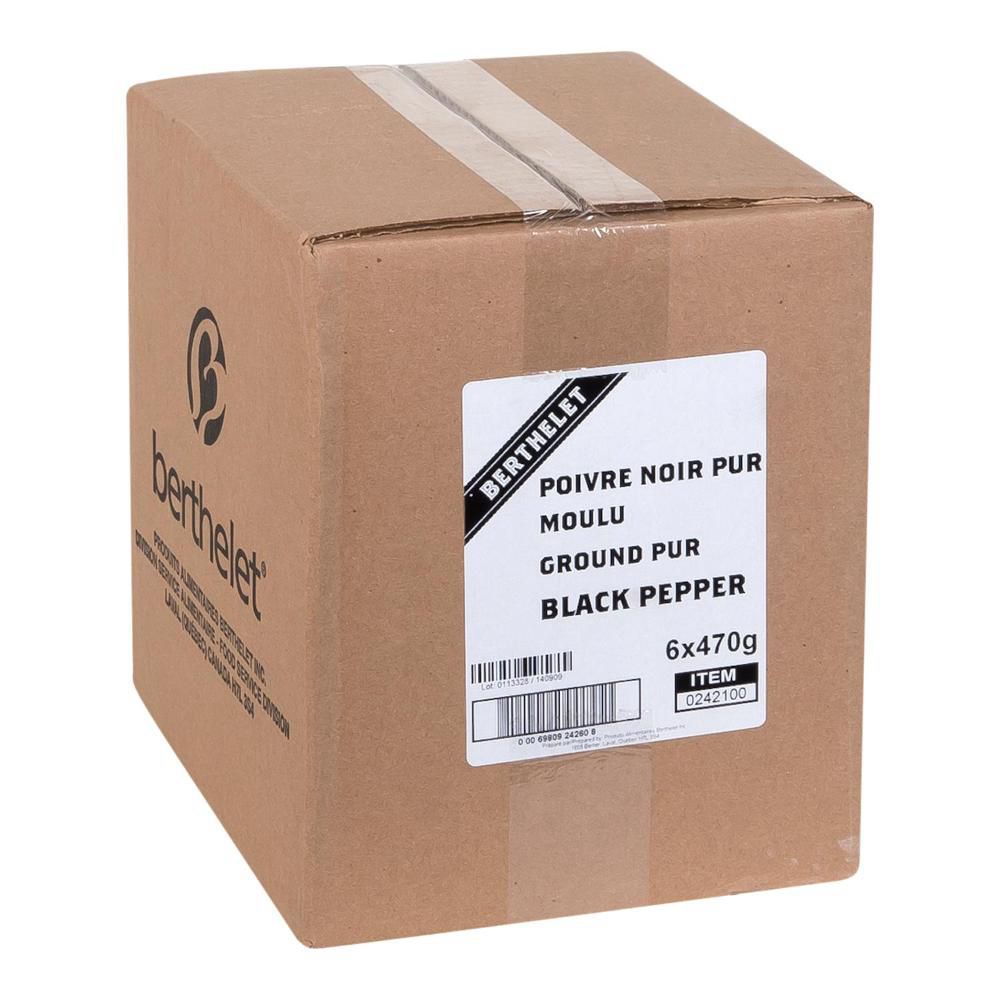 Berthelet Ground Pure Black Pepper, 470 G