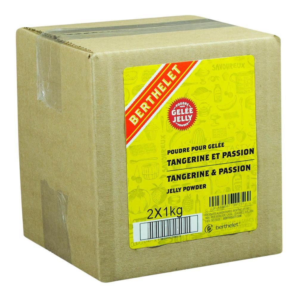 Berthelet Tangerine/passion Jelly Powder, 1 Kg -- 2 Per Case