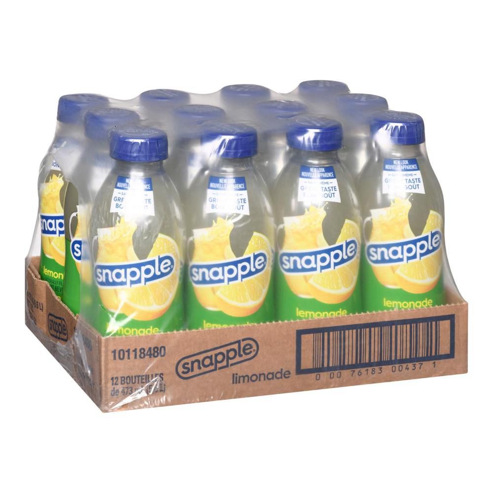 Snapple Limonade, 473 Ml -- 12 Par Caisse
