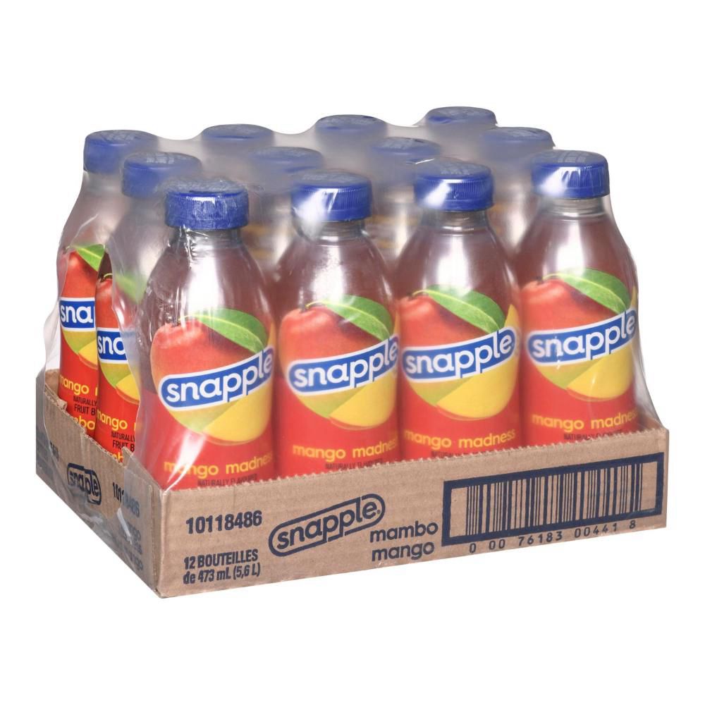 Snapple Boisson Au Jus De Mangue, 473 Ml -- 12 Par Boîte