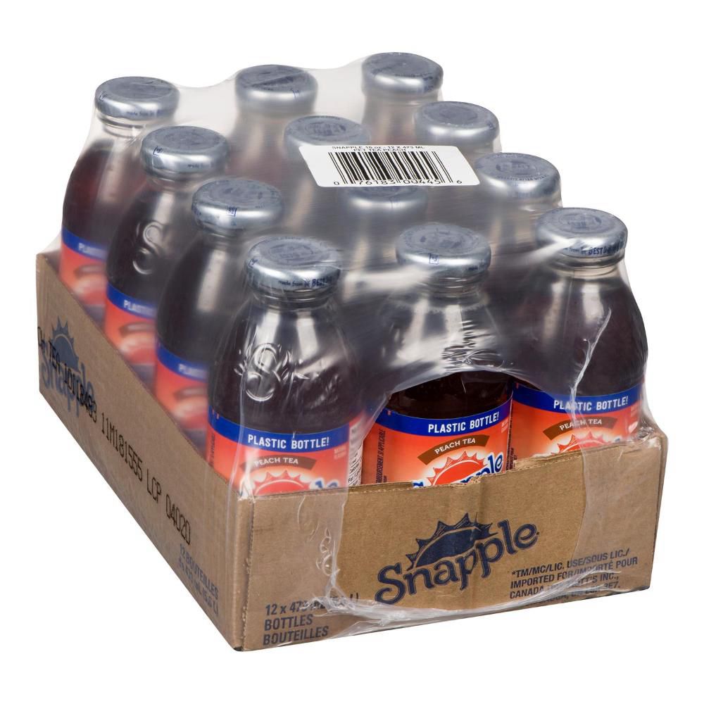 Snapple Thé Glacé À La Pêche, 473 Ml -- 12 Par Boîte