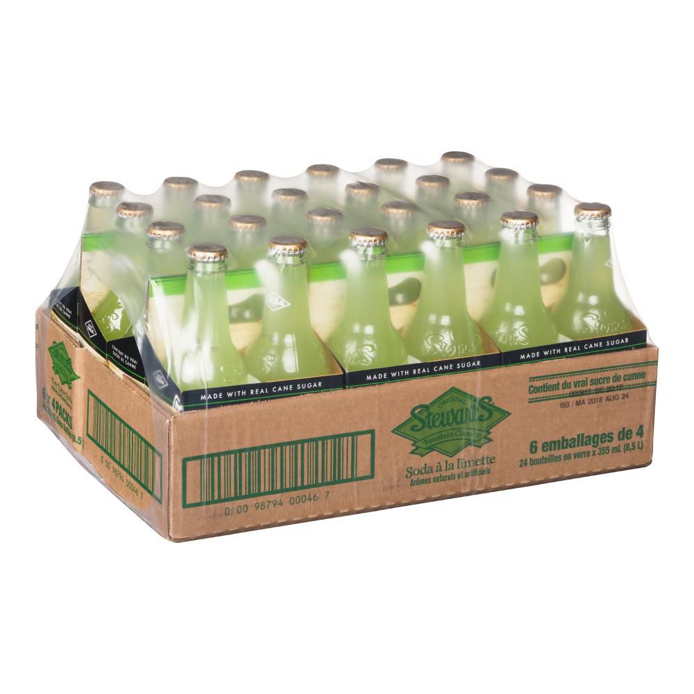 Stewart's Key Lime Soda, 355 Ml -- 24 Per Case