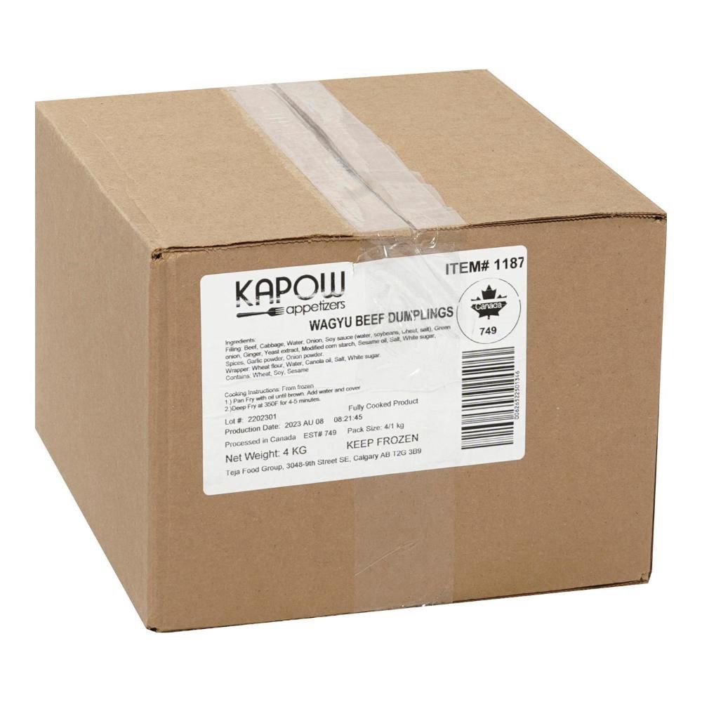 Kapow Wagyu Beef Gyoza Dumplings, 1 Kg -- 4 Per Case