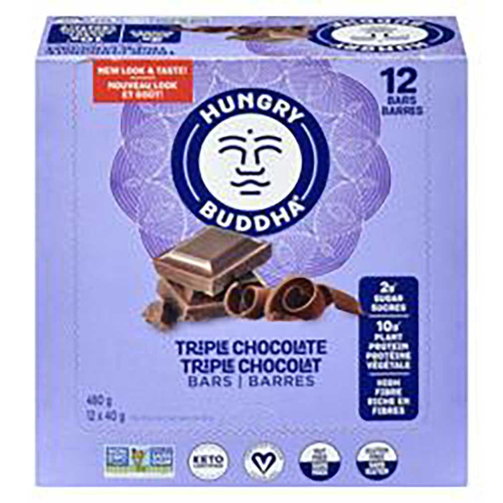 Hungry Buddha Barre Cétogène Triple Chocolat, 40 G -- 12 Par Boîte