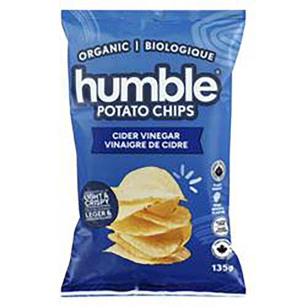 Humble Sea Salt And Cider Vinegar Potato Chips, 135 G -- 12 Per Case