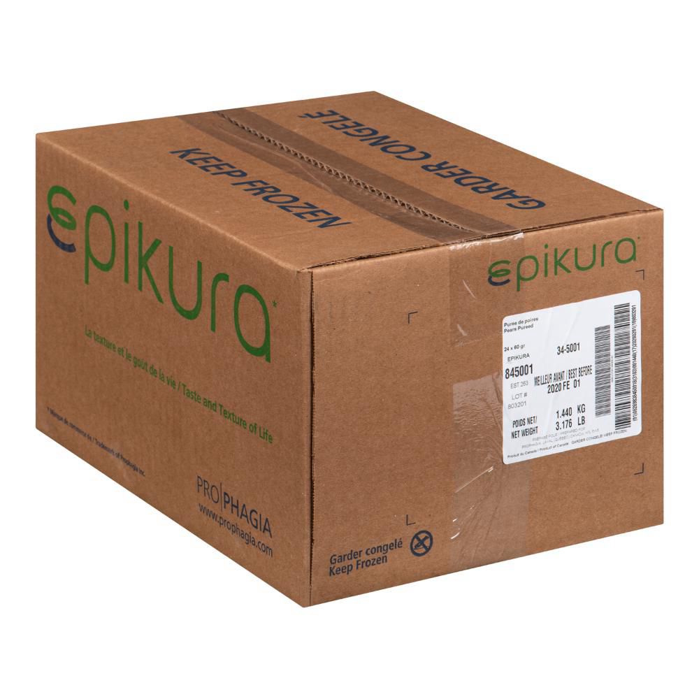 Epikura Pears Puree, 60 G -- 24 Per Case