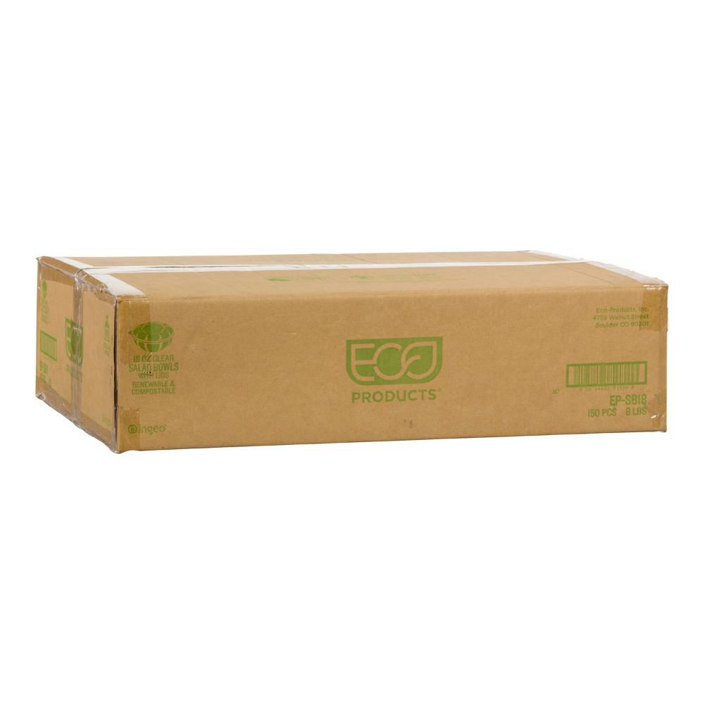 Greenstripe Saladier Transparent En Pla De 18 Oz Avec Couvercle - Combo, 50 Unités -- 3 Par Boîte