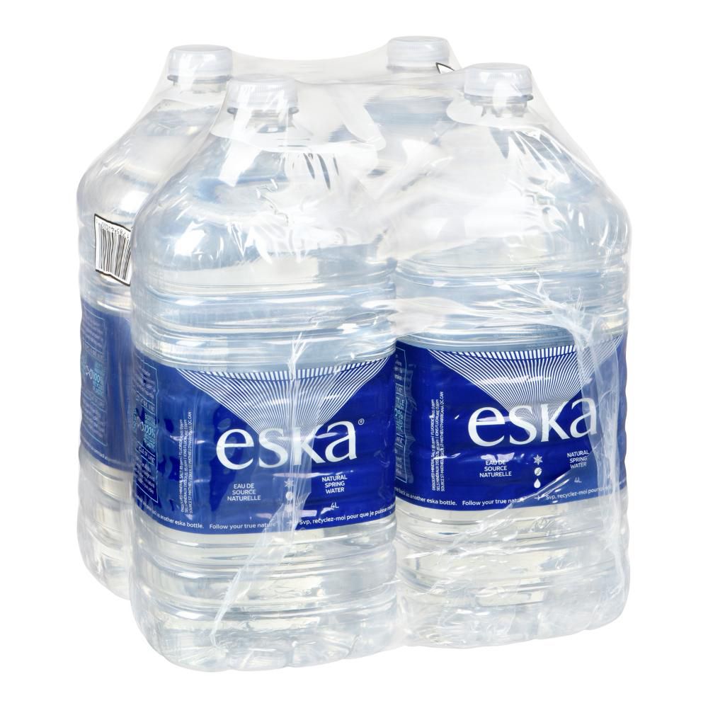 Eska Eau De Source Naturelle - Bouteille En Plastique, 4 L -- 4 Par Boîte