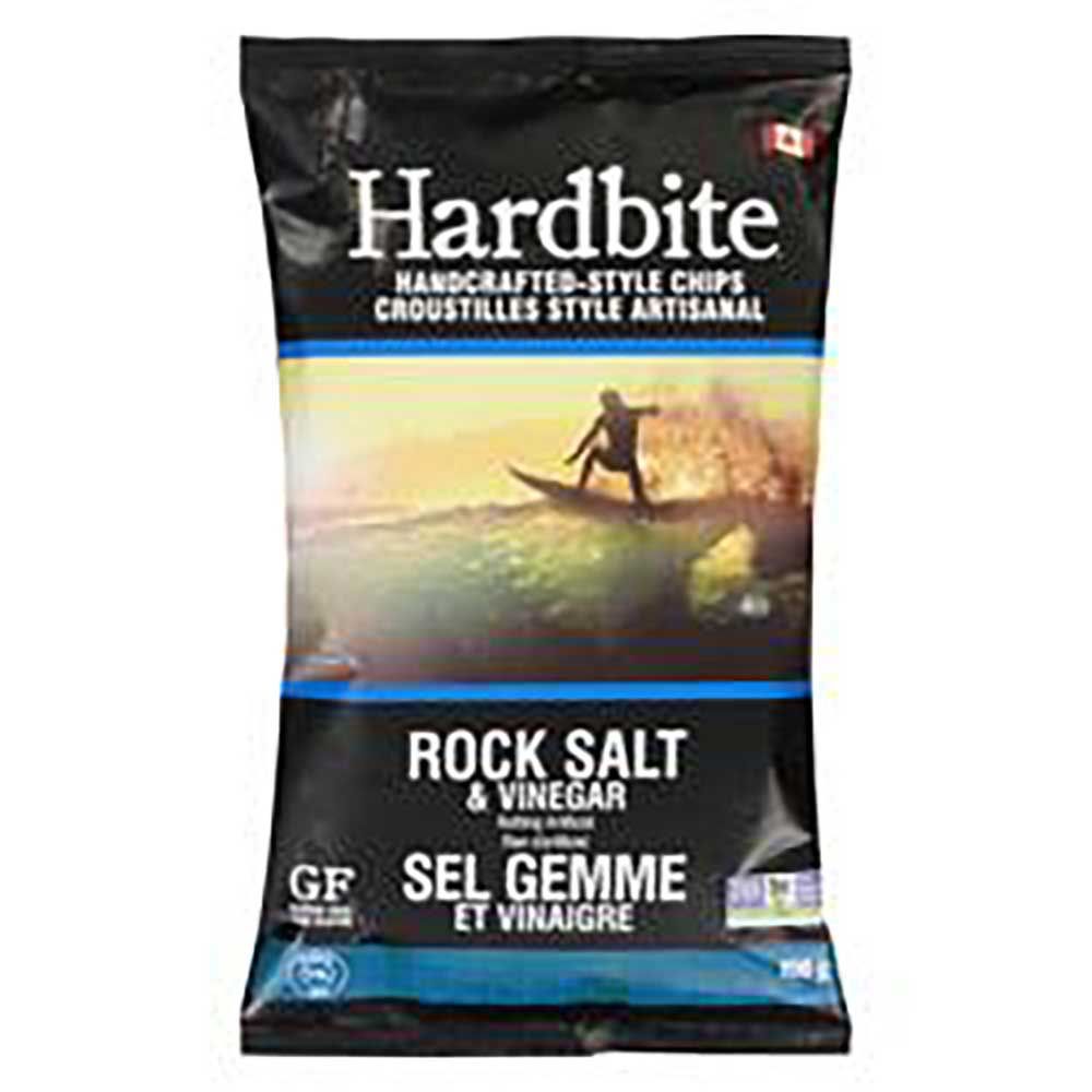 Hardbite Chips De Pommes De Terre Au Sel Gemme Et Au Vinaigre, 150 G -- 15 Par Boîte