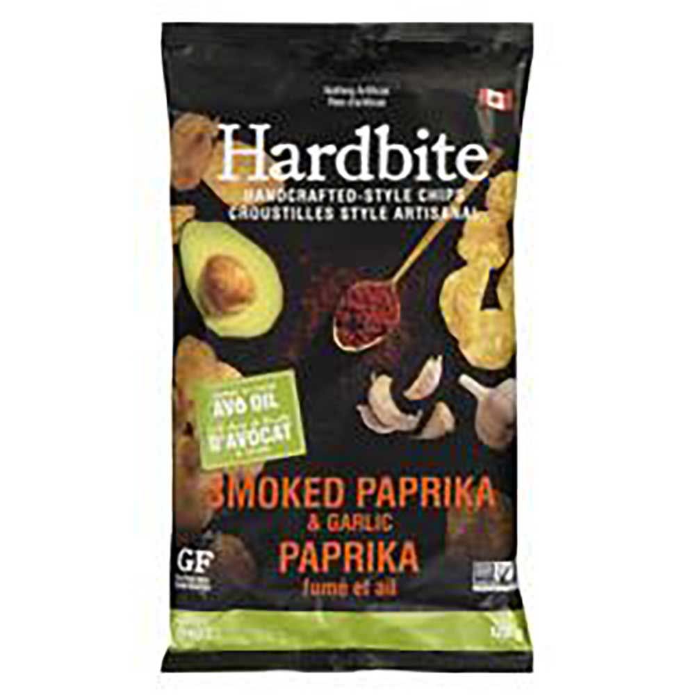 Hardbite Smoked Paprika And Garlic Potato Chips, 128 G -- 15 Per Case