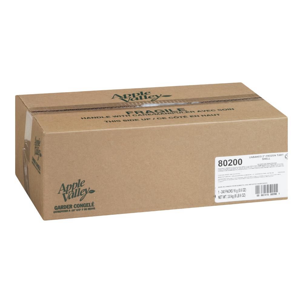 Apple Valley Croûte À Tarte Non Sucrée, 2 Po -- 240 Par Caisse